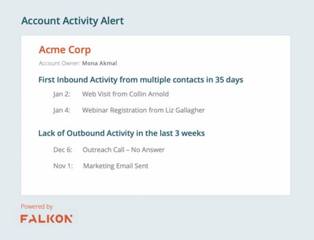 account activity alert